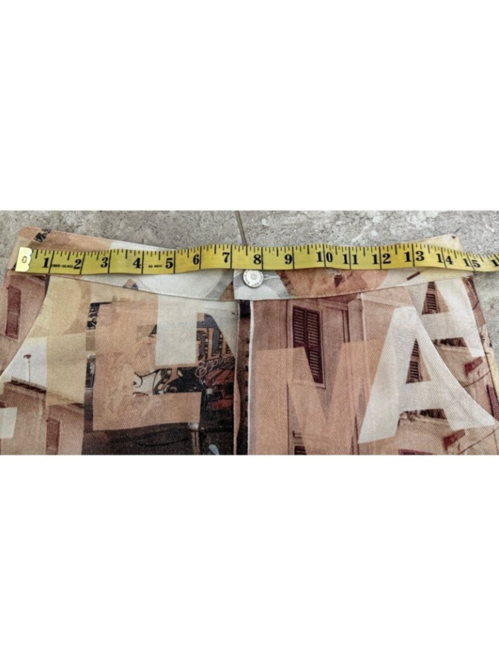 Womens Mini Skirt Neutral Film Graphic A-Line Size 2 NWT Peppermayo On The Edge - Picture 8 of 15